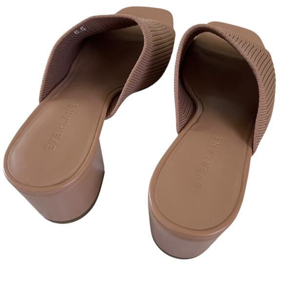 EVERLANE Women’s‎ The Glove Block Heel Mule in ReKnit Blush Tan-Size 6.5 - Picture 5 of 7